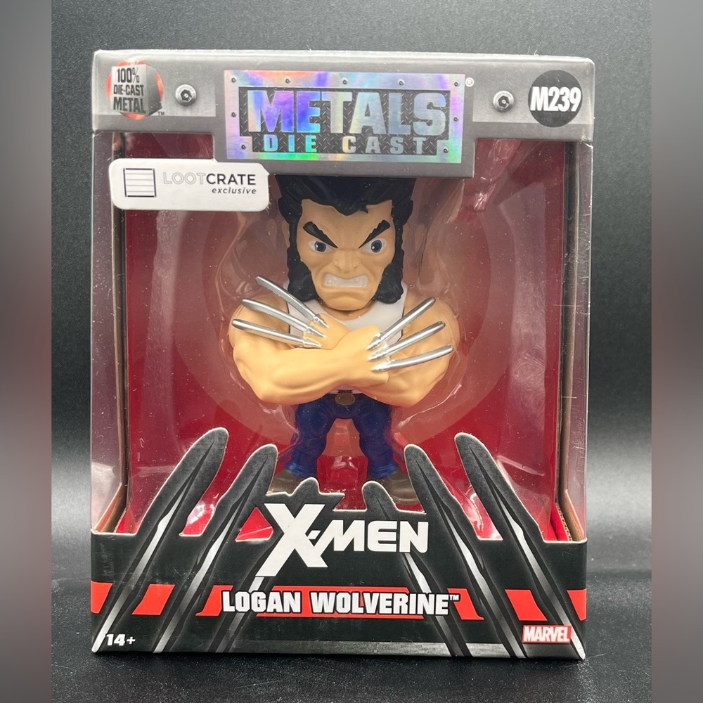 Logan Wolverine X-Men Jada Metals M239 Die Cast Loot Crate Marvel EXCLUSIVE NEW